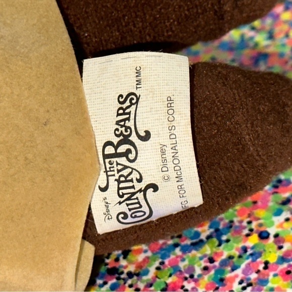 Vintage Disney The Country Bears  McDonald's Happy Meal Toys Plush Set of 3 - Picture 9 of 10